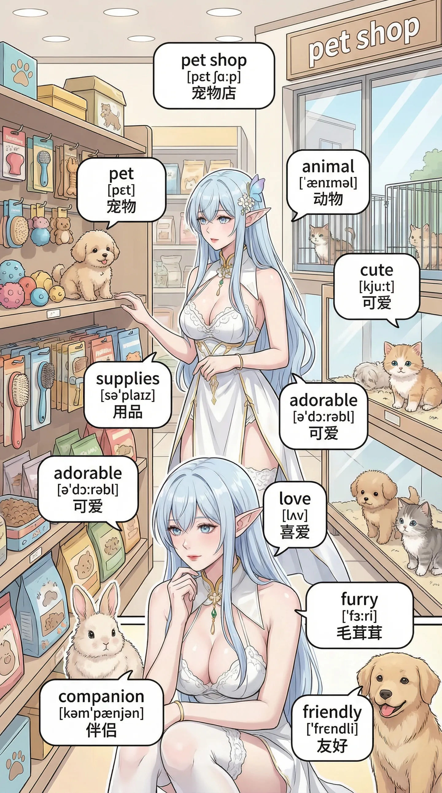 宠物店逛店场景